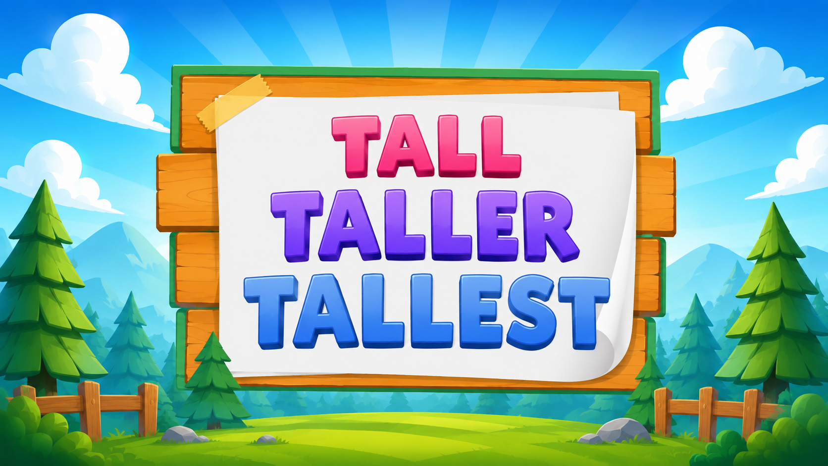 Compare Height: tall-taller-tallest